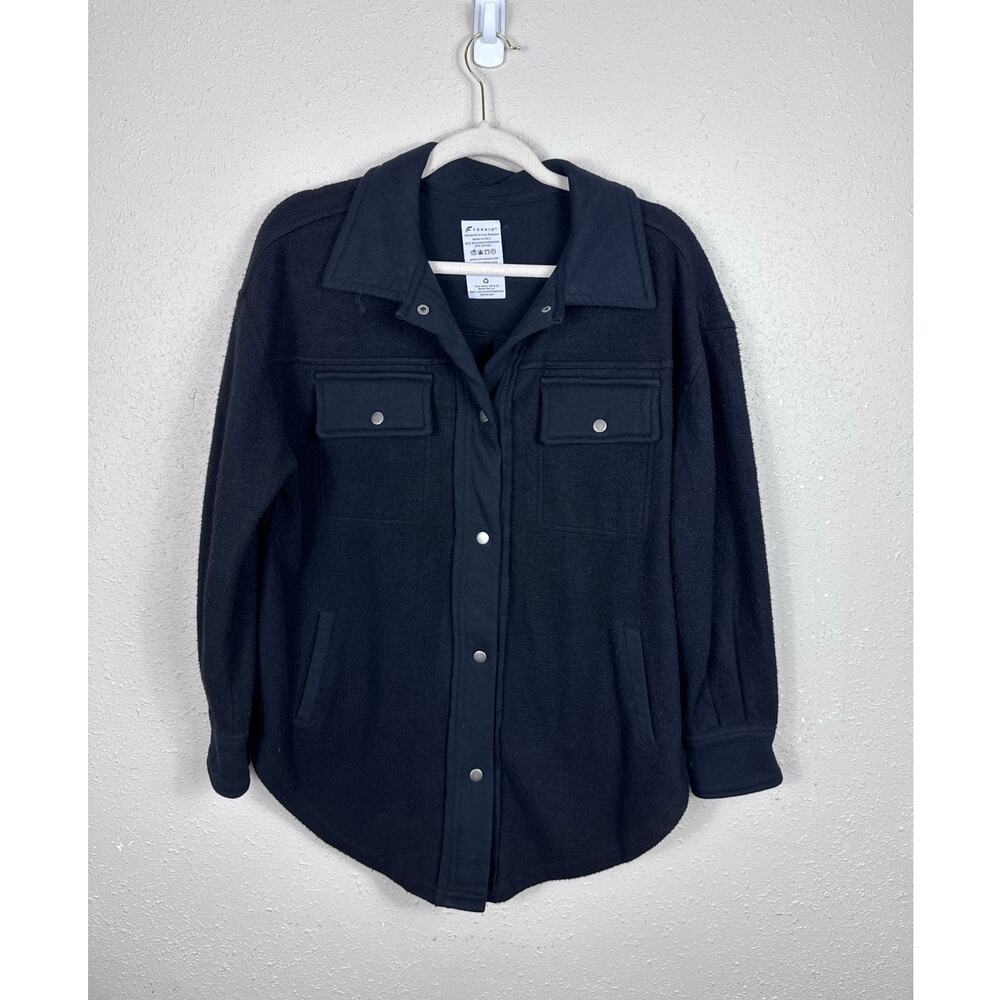 Fornia Womens Black Shacket Size XS
